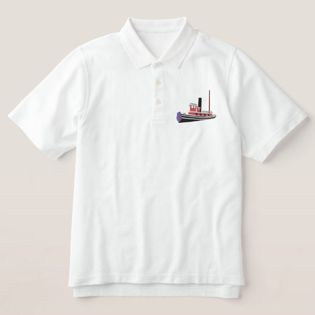 Maßgeschneidertes Polo-Steam-Tugboat (Design Vorderseite)
