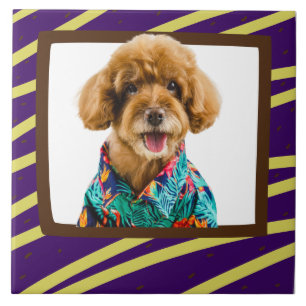 Maßgeschneidertes Poodle-Foto Fliese