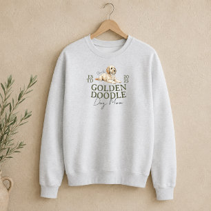 Maßgeschneidertes Portrait Dog Mama Golden Doodle Sweatshirt