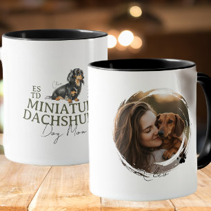Maßgeschneidertes Portrait Hunde Mama Miniaturansi Tasse