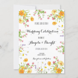 Maßgeschneidertes Rustikales Hochzeitsdesign Einladung