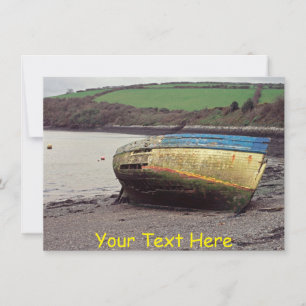 Maßgeschneidertes Schiffswrack, Cornwall, UK Card