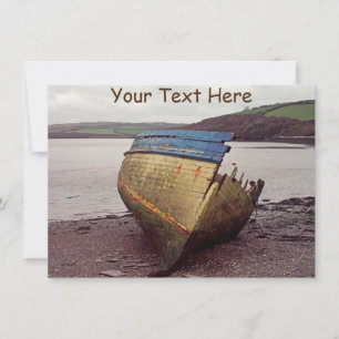 Maßgeschneidertes Schiffswrack, Cornwall, UK Card
