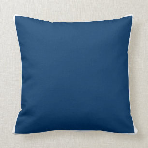 Maßgeschneidertes, schlicht-blau/weiß gewirbeltes kissen