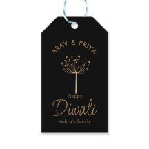 Maßgeschneidertes Schwarz-Gold Diwali