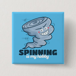 Maßgeschneidertes Spinning ist mein Hobby Button