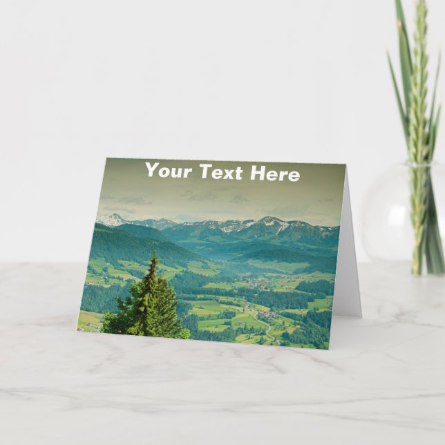 Maßgeschneidertes Sulzberg, Österreich Karte (Vorderseite)