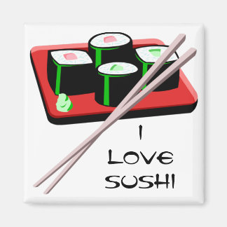 Maßgeschneidertes Sushi Rolls Magnet