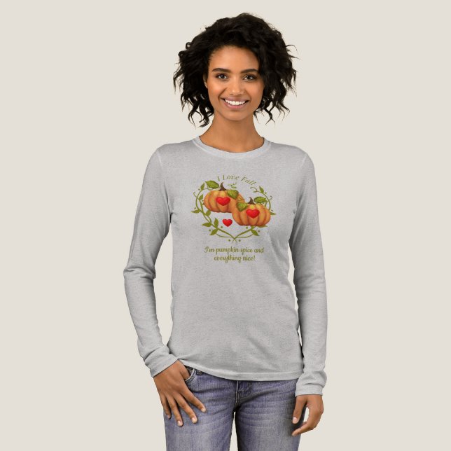 Maßgeschneidertes Sweet I Liebe Fall Pumpkin Shirt (Volle Vorderseite)
