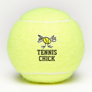 Maßgeschneidertes Tennisgeschenk mit niedlichem Kü Tennisbälle