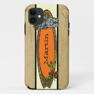 Maßgeschneidertes Ti Surfboard Tropisches iPhone 5 Case-Mate iPhone Hülle