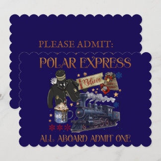 Maßgeschneidertes Ticket für den Polarexpress Einladung