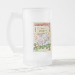 Maßgeschneidertes Vintages Weihnachtsglas Mattglas Bierglas