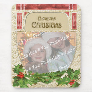 Maßgeschneidertes Vintages Weihnachtsglas Mousepad