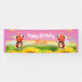 Maßgeschneidertes Vinyl-Banner für 8' x 2,5' Ladyb Banner