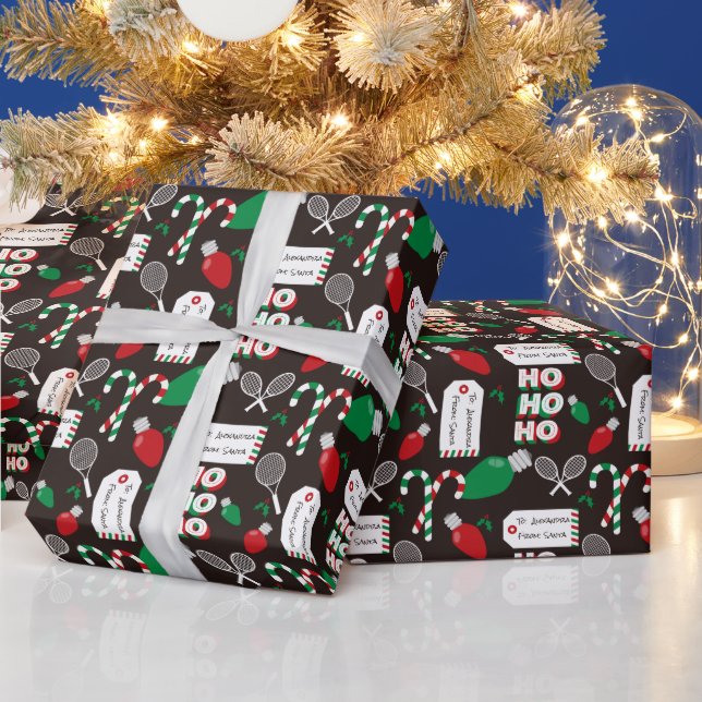 Maßgeschneidertes Weihnachtslieder- und Lichtwacke Geschenkpapier (Feiertage)