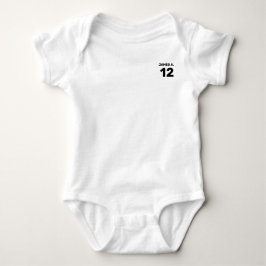 Maßgeschneidertes Weiß (vorne verlassen und hinten Baby Strampler
