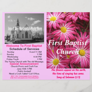 Maßgeschneidertes wöchentliches Kirchenbulletin (n