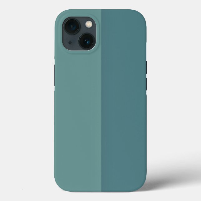 Maßgeschneidertes Zwei-Tonen-Blau Case-Mate iPhone Hülle (Rückseite)