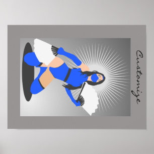 Massierte Kriegerprinzessin Thunder_Cove Poster