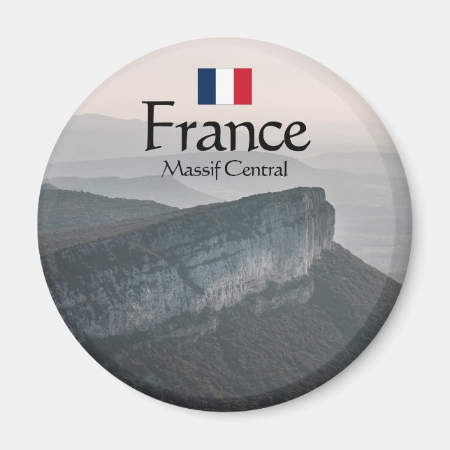 Massif Central Souvenir Magnet (Vorne)