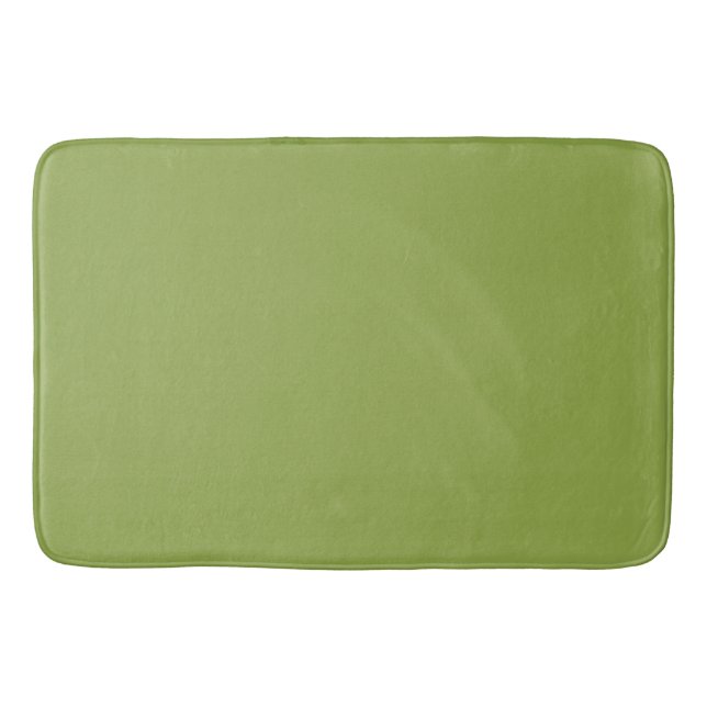 Mäßige Limettengrün, Solid-Farbe Badematte (Vorderseite)