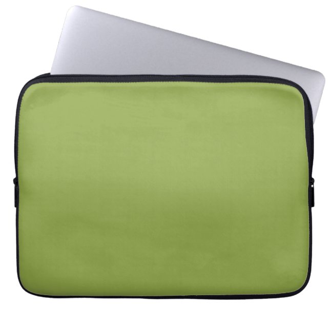 Mäßige Limettengrün, Solid-Farbe Laptopschutzhülle (Vorderseite)