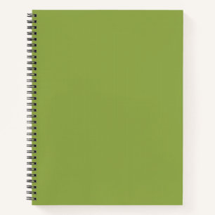 Mäßiges Limettengrün einfarbig Notizbuch