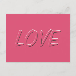 Mäßiges Schwarz-Weiß-Poppen-Liebe-Wort Postkarte