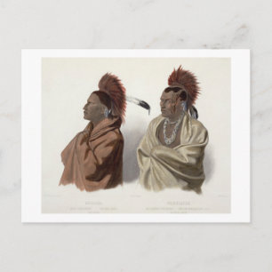 Massika, ein Saki-Indianer und Wakusasse, ein Musq Postkarte