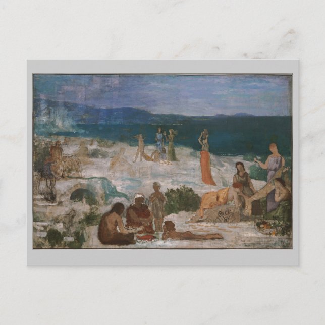 Massilia, griechische Kolonie von Puvis de Chavann Postkarte (Vorderseite)