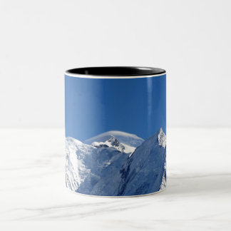 Massiv des Monts Blanc Zweifarbige Tasse
