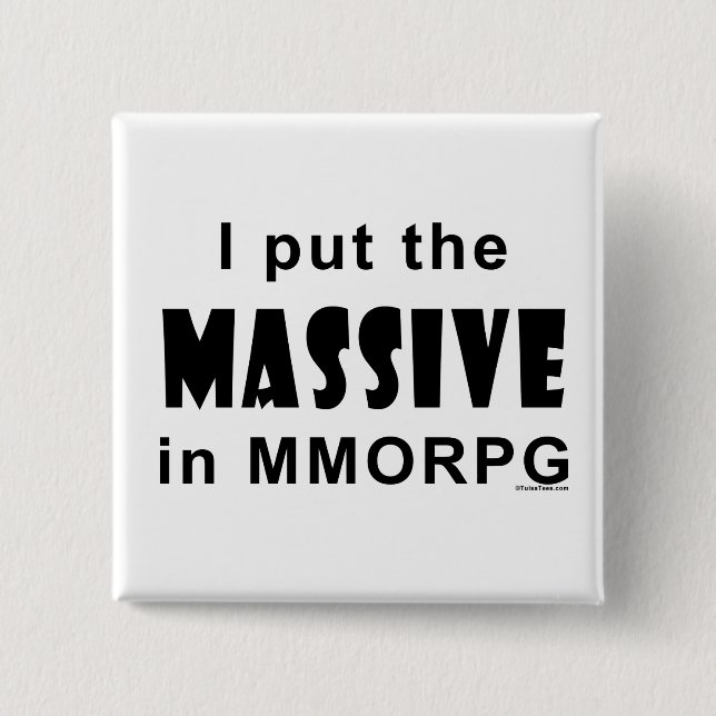 Massive MMORPG Button (Vorderseite)