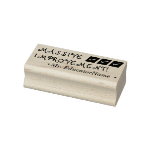 "MASSIVE VERBESSERUNG!" + Name des benutzerdefinie Gummistempel