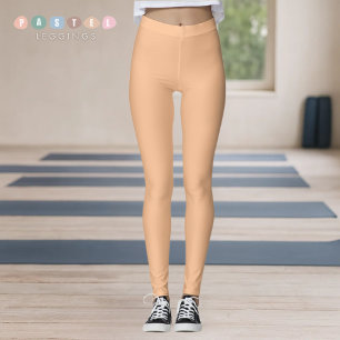 Massive weiches Licht Pastell Dunkel Gelb Orange F Leggings