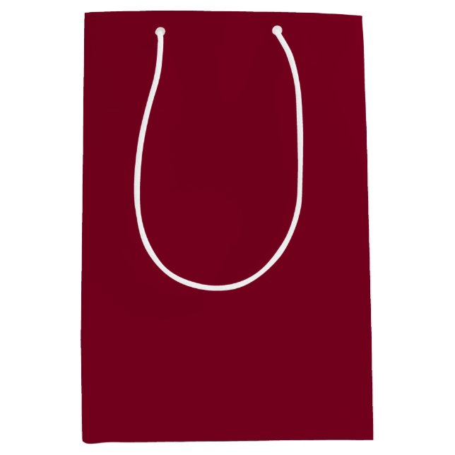 Massiver Bordeaux Mittlere Geschenktüte (Vorderseite)