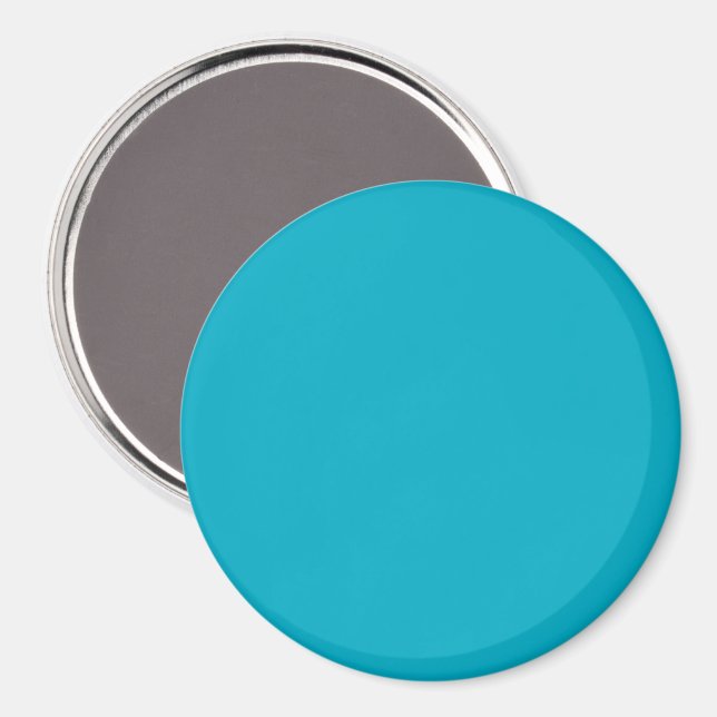Massiver leuchtend blauer Hintergrund mit einer gl Magnet (Vorderseite/Rückseite)