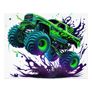 Massiver Monster Truck Fotodruck