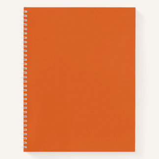 Massives ausgebranntes orangefarbenes Kürbis-Minim Notizbuch