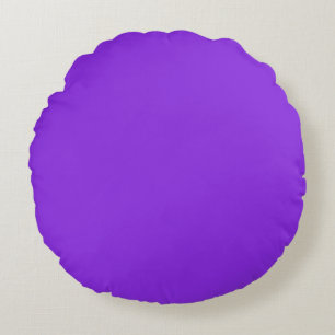 Massives Blau Lila Minimalistisches Einfach Modern Rundes Kissen