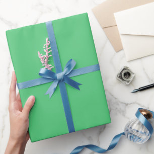Massives Grünes (Smaragd) Geschenkpapier Blatt