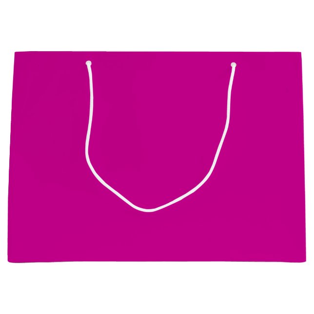 Massives Hellmagenta Große Geschenktüte (Vorderseite)