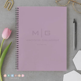 Massives sanftes Licht Pastell-Lila Violett Farbe Notizbuch