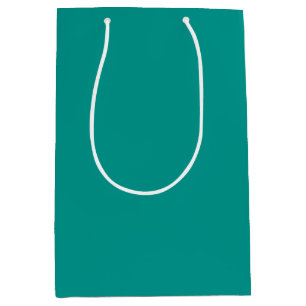Massives Tealgrün Mittlere Geschenktüte