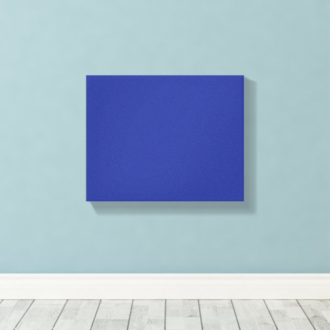 Massives tiefblaues Hintergrundbild | Kühnes minim Leinwanddruck (Insitu (Holzboden))