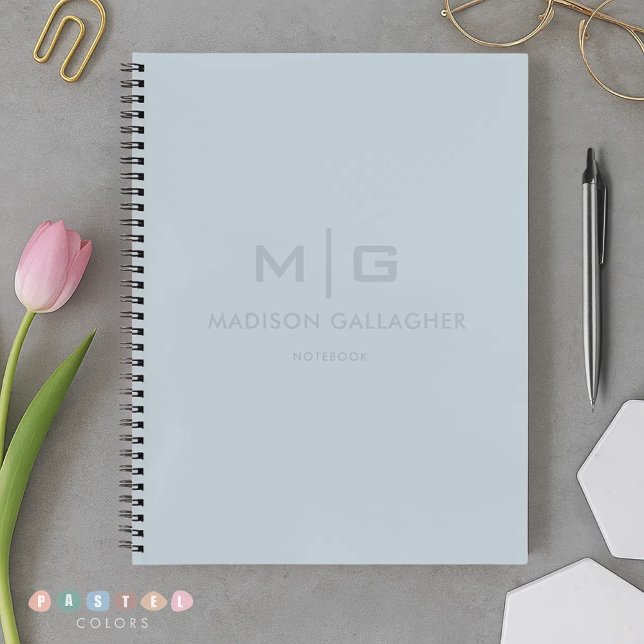 Massives, weiches Himmel-Licht Pastell Babyblau Fa Notizbuch (Solid Soft Sky Light Pastel Baby Blue Color Notebook
)