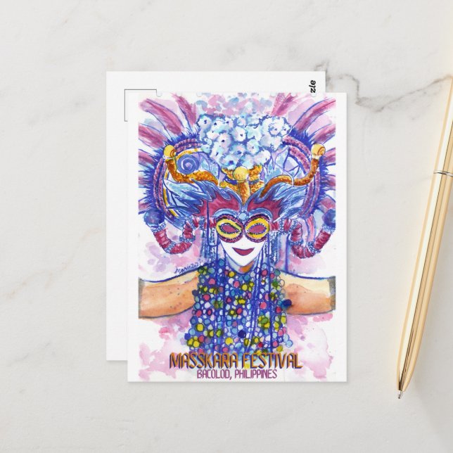 Masskara Festival - Carte postale DNM (Devant/Arrière en situation)