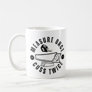 Maßnahme einmal zweimal kaffeetasse