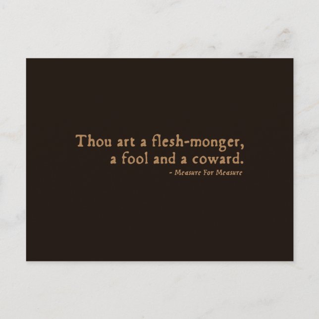 Maßnahme für Messinsult Postkarte (Vorderseite)