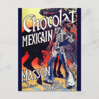 Masson Mexican Chocolate Vintage Ad Postkarte